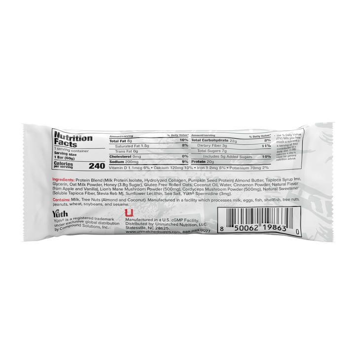 NEW Unmatched Longevity Bar 12 Pack