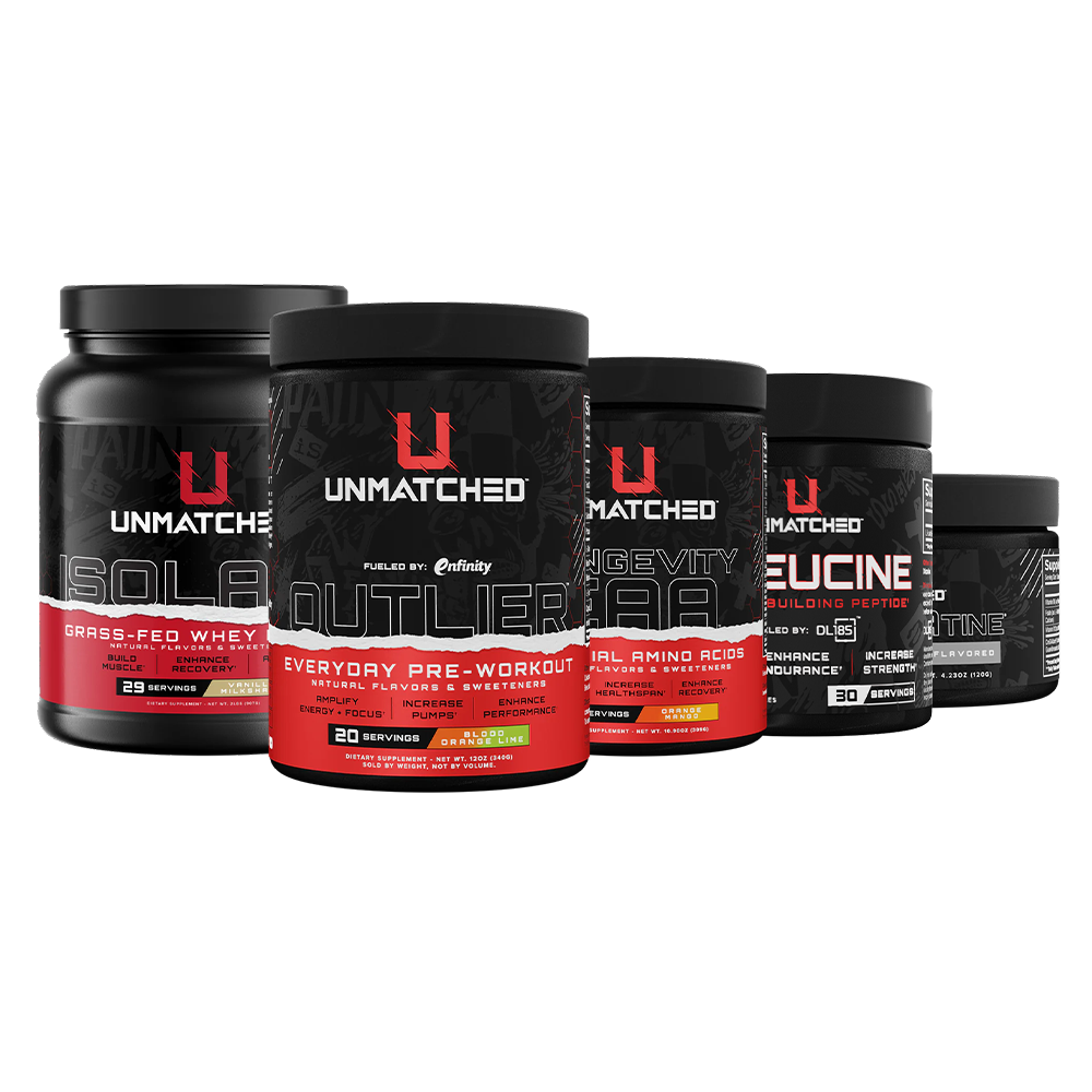 Dileucine, Isolate, CreGAAtine, Outlier, Longevity EAA