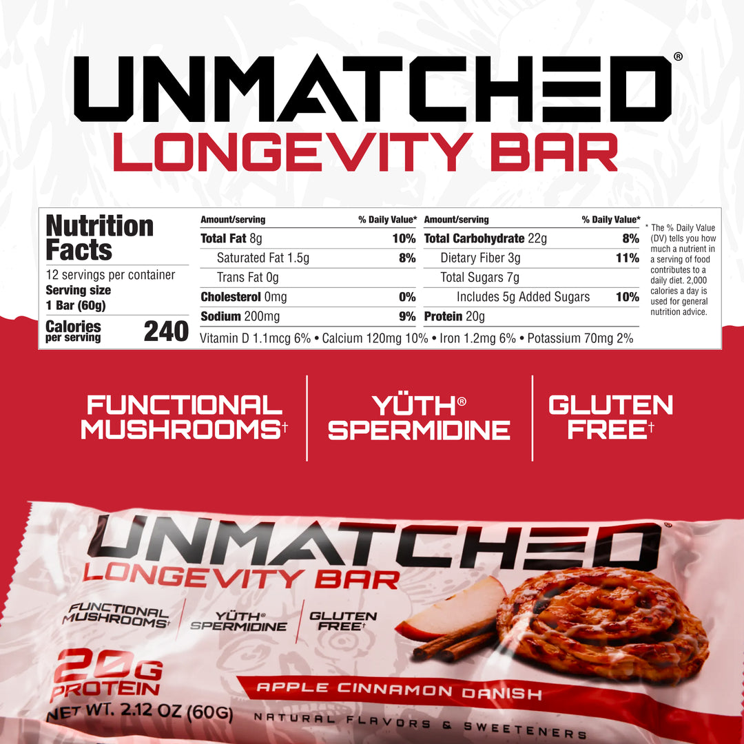 NEW Unmatched Longevity Bar 12 Pack